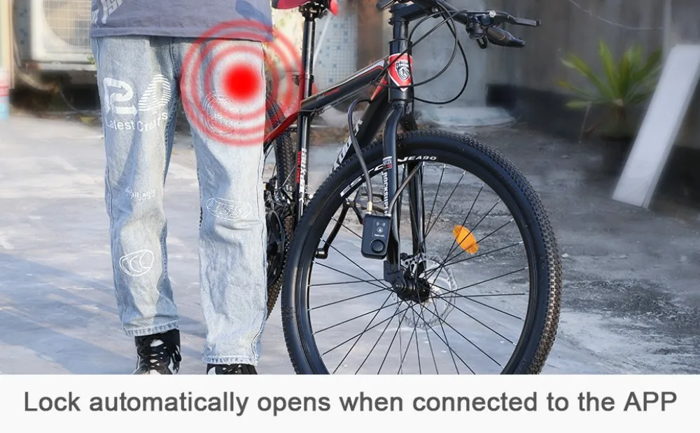 Bluetooth Smart Bike Lock Waterproof Anti Theft Password Lock Stainless Steel Chain Security Alarm for Bicycle Cycling - Image 16
