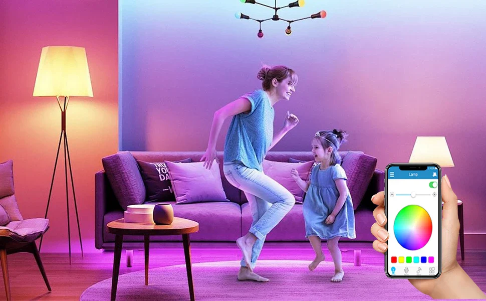 Bluetooth speaker function LED light bulb, APP control, E27 is an ideal choice for home, party, bedroom, and indoor light bulbs - Image 11