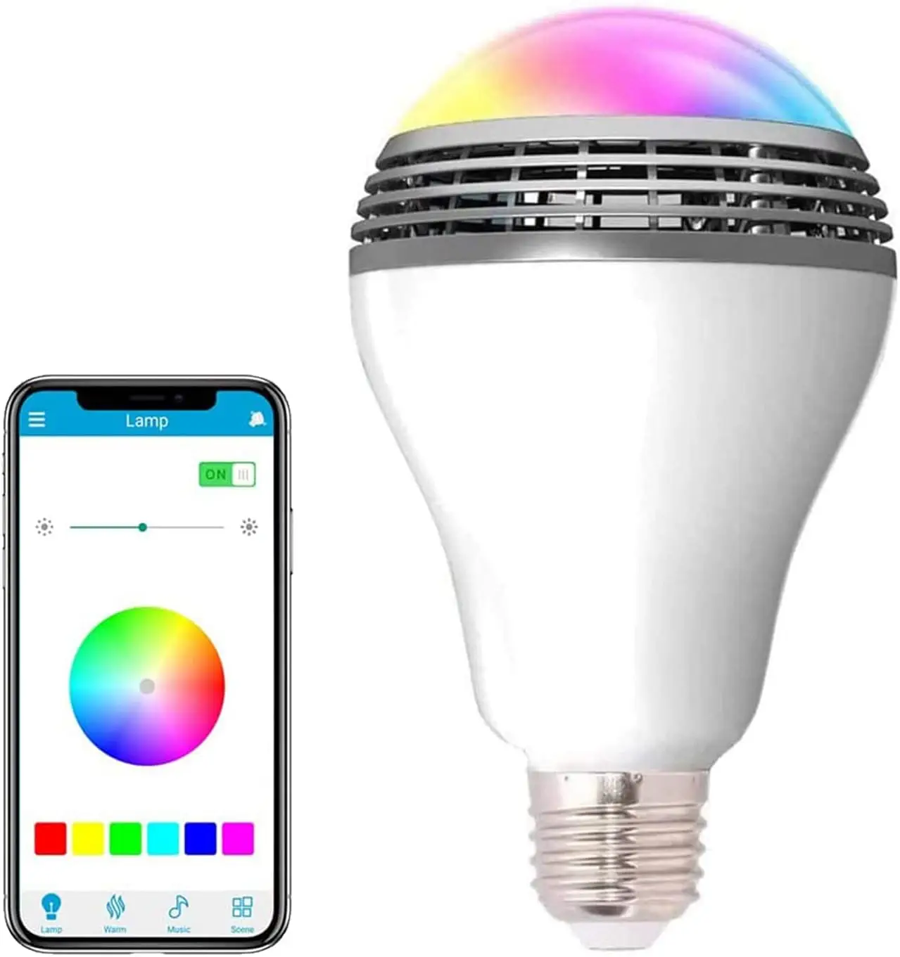 Bluetooth speaker function LED light bulb, APP control, E27 is an ideal choice for home, party, bedroom, and indoor light bulbs - Image 2