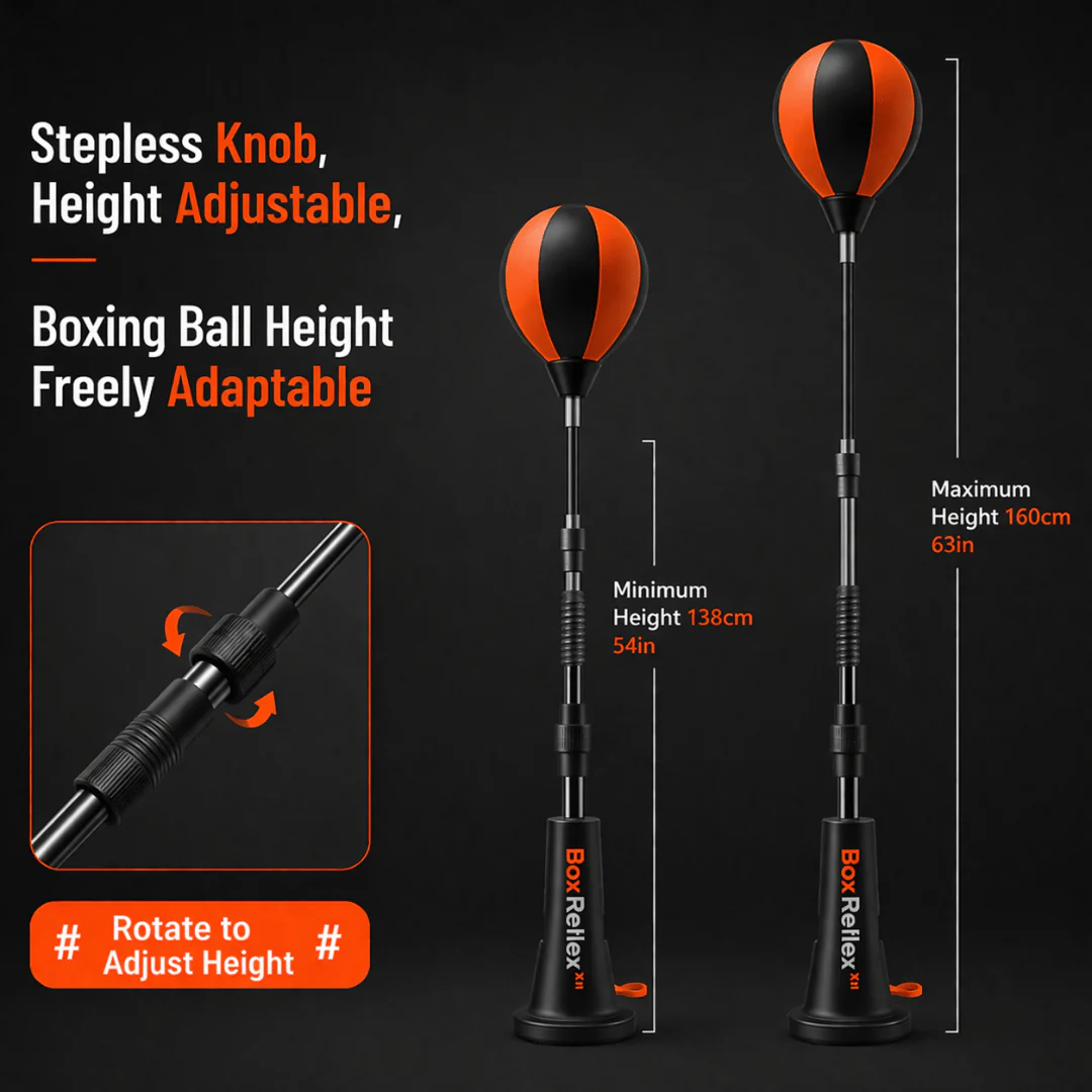 BoxReflex™ - Freestanding Reflex Speed Punching Bag - Image 3