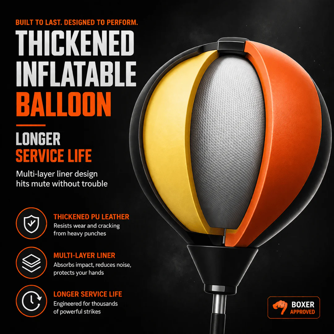 BoxReflex™ - Freestanding Reflex Speed Punching Bag - Image 6