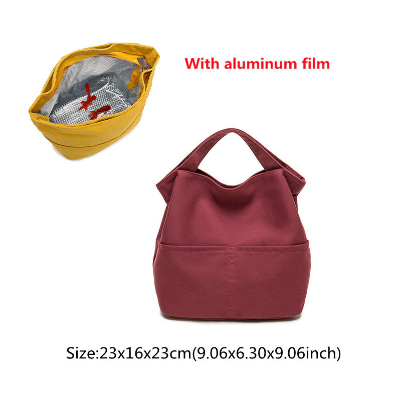 Eco-Friendly Portable Canvas Lunch Box Bento Bag - Image 11