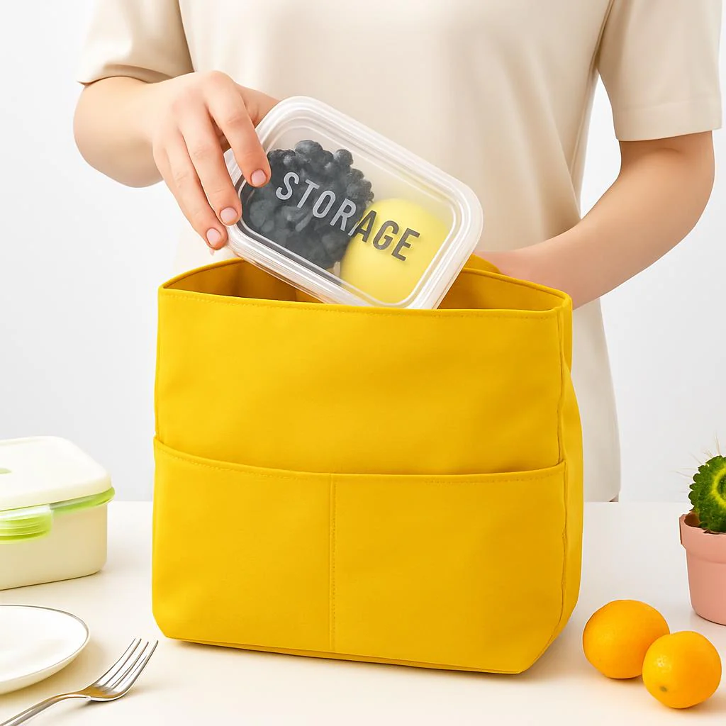 Eco-Friendly Portable Canvas Lunch Box Bento Bag - Image 2