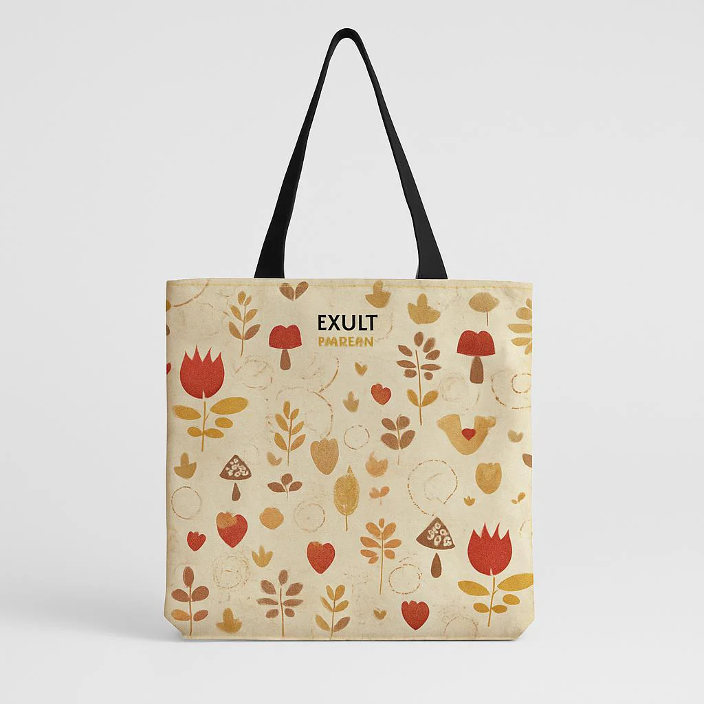 Cartoon Mushroom One Shoulder Reusable Tote Bag - Image 16