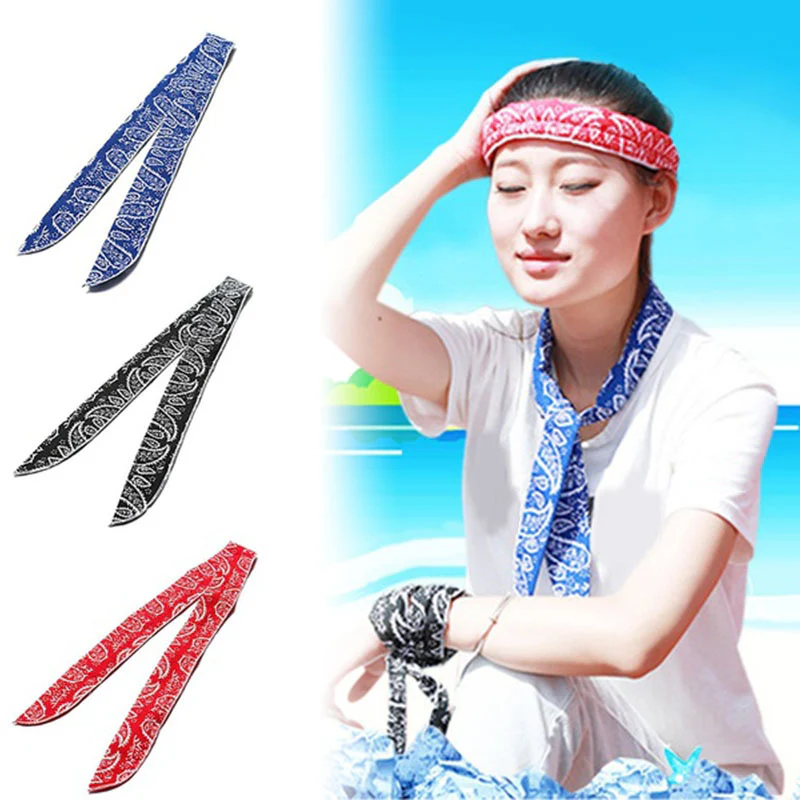 Eco-Friendly Absorbent Flower Cooling Ice Towel Scarf - Image 12