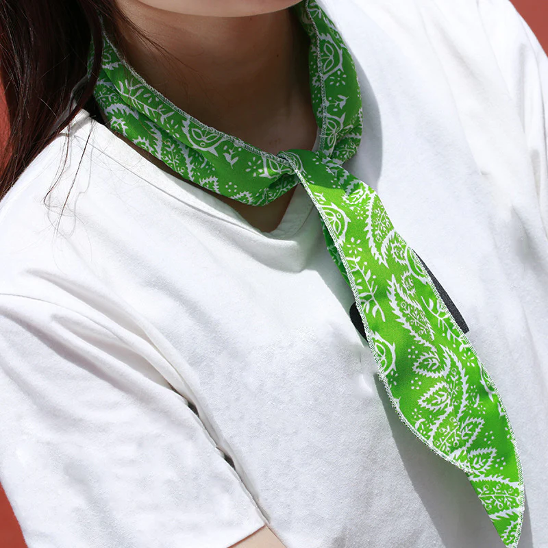 Eco-Friendly Absorbent Flower Cooling Ice Towel Scarf - Image 14