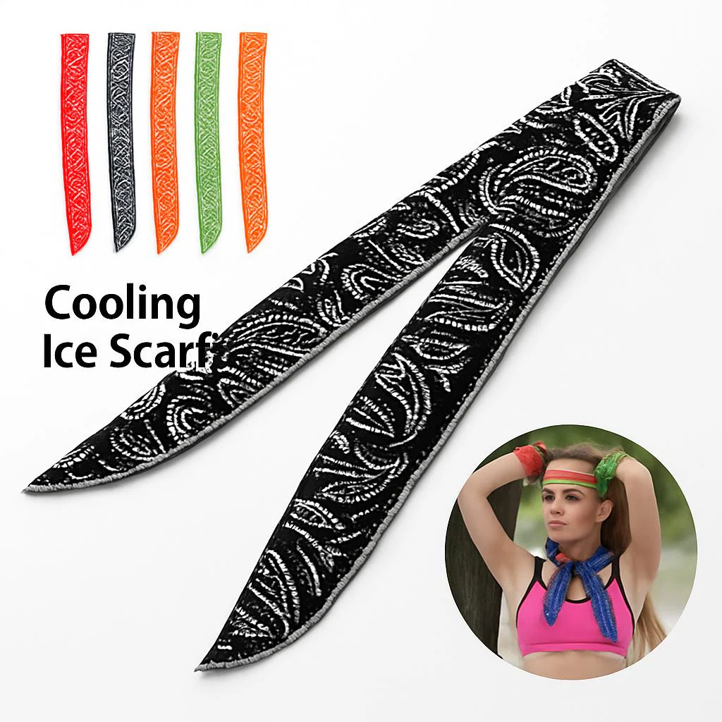 Eco-Friendly Absorbent Flower Cooling Ice Towel Scarf - Image 5