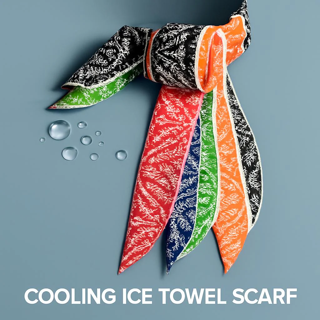 Eco-Friendly Absorbent Flower Cooling Ice Towel Scarf - Image 6