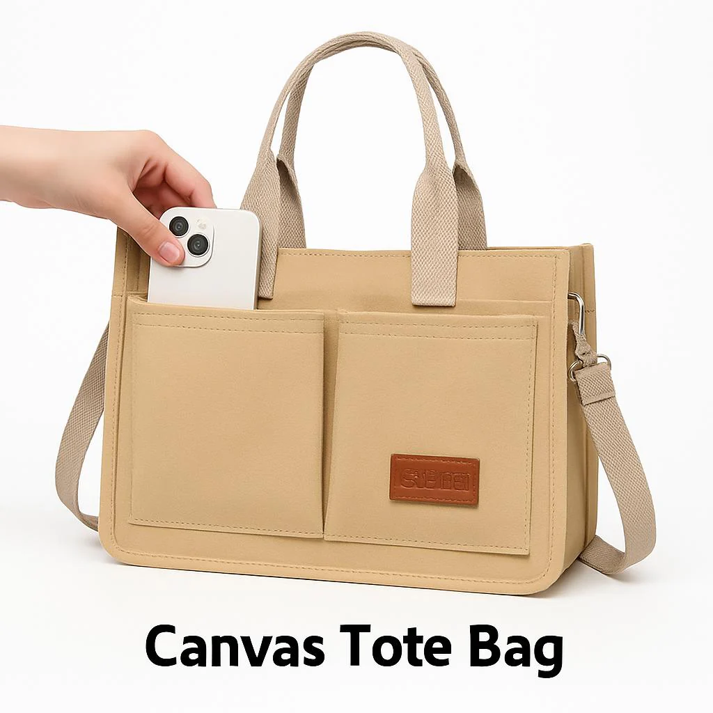 Eco-Friendly Reusable Tote Bag - Sustainable Canvas Bag for Daily Use - Image 8