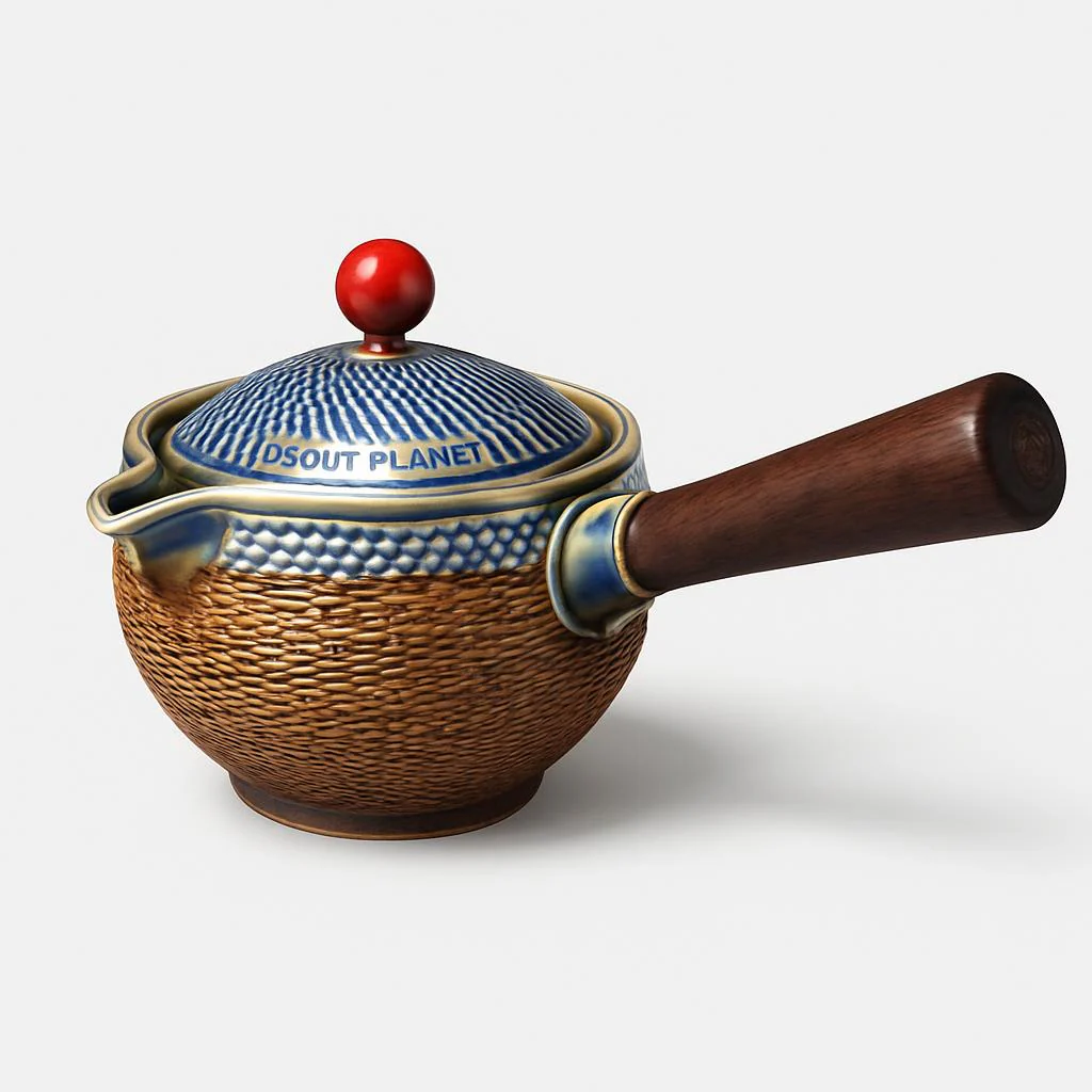 Eco-Friendly Ceramic Teapot with Wooden Grip and Filter - Image 10