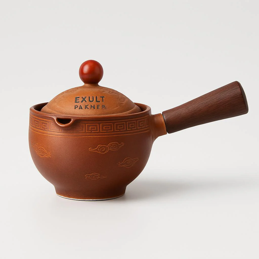 Eco-Friendly Ceramic Teapot with Wooden Grip and Filter - Image 11