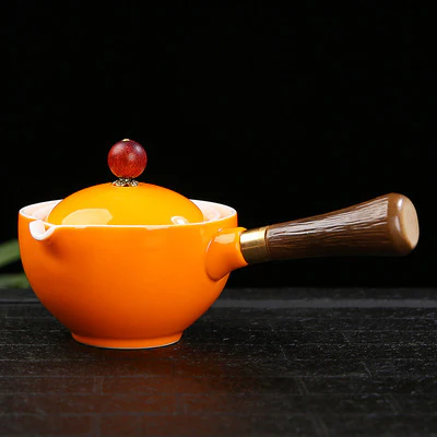 Eco-Friendly Ceramic Teapot with Wooden Grip and Filter - Image 27