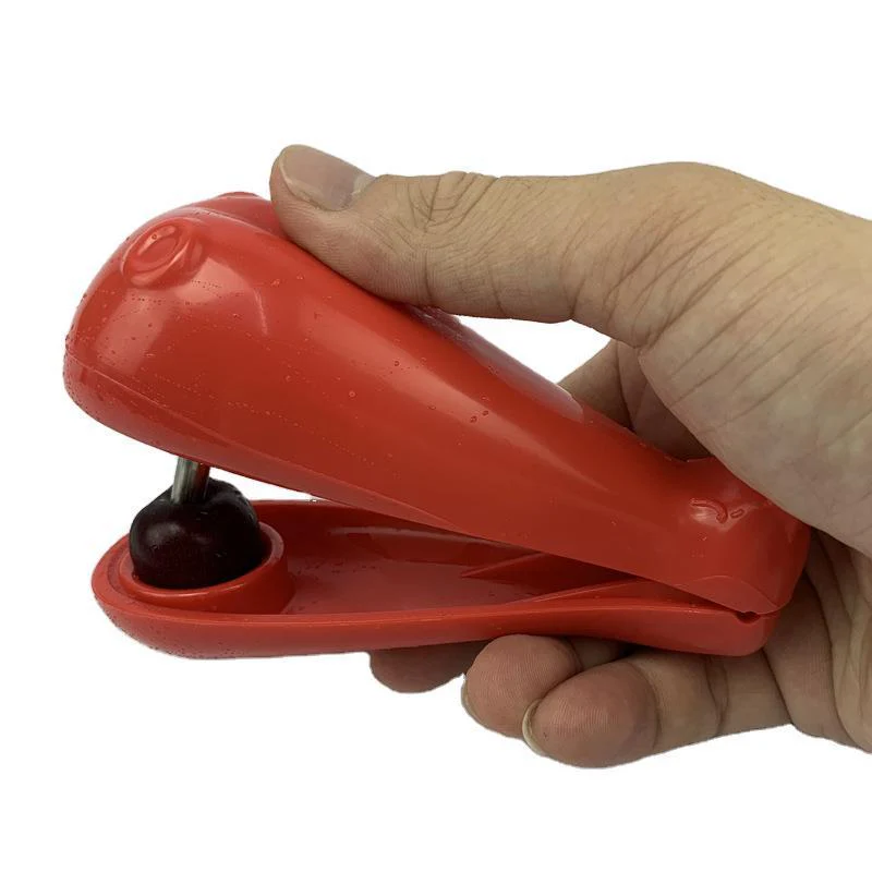 Eco-Friendly Cherry Pitter - Red Handheld Kitchen Tool - Image 15