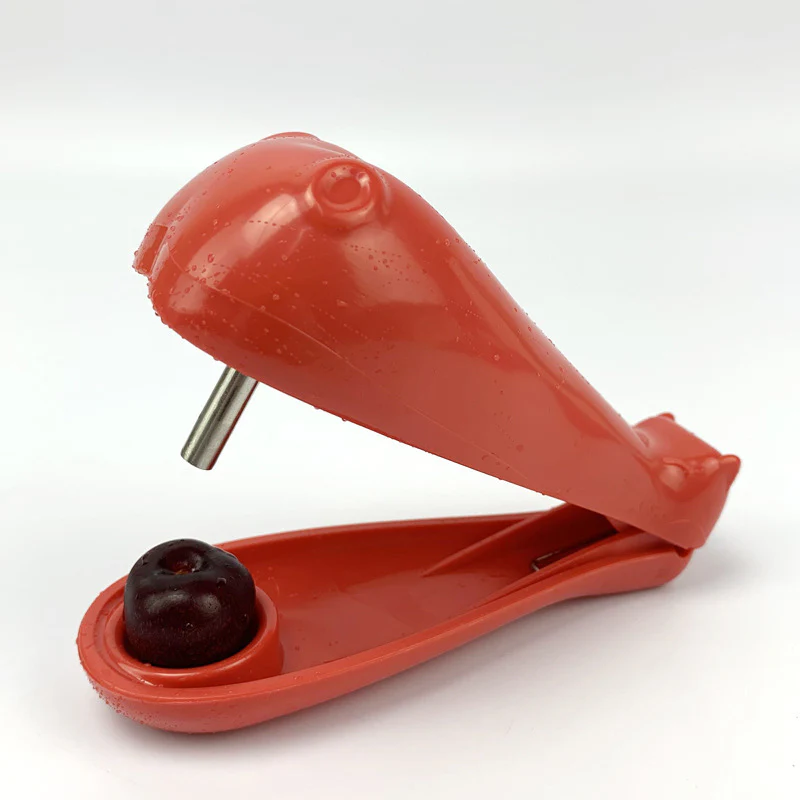 Eco-Friendly Cherry Pitter - Red Handheld Kitchen Tool - Image 17