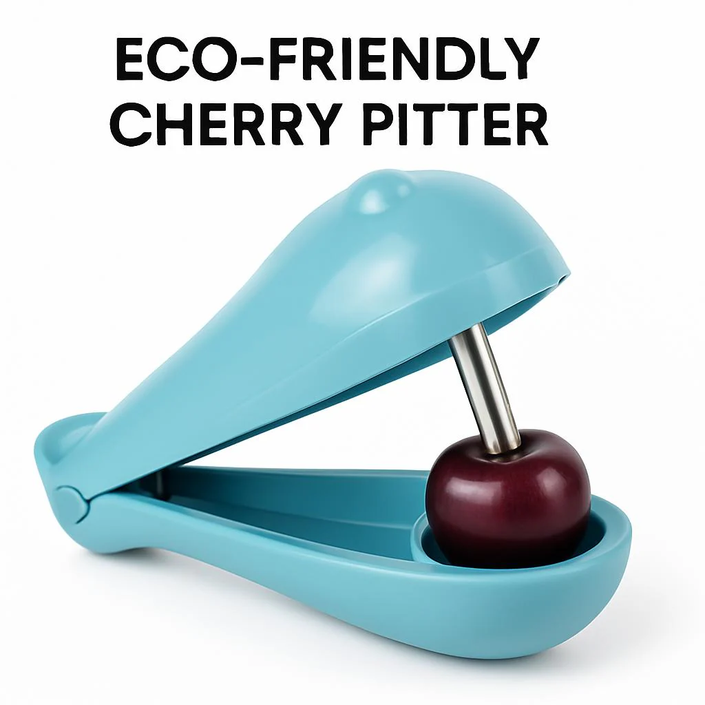 Eco-Friendly Cherry Pitter - Red Handheld Kitchen Tool - Image 3