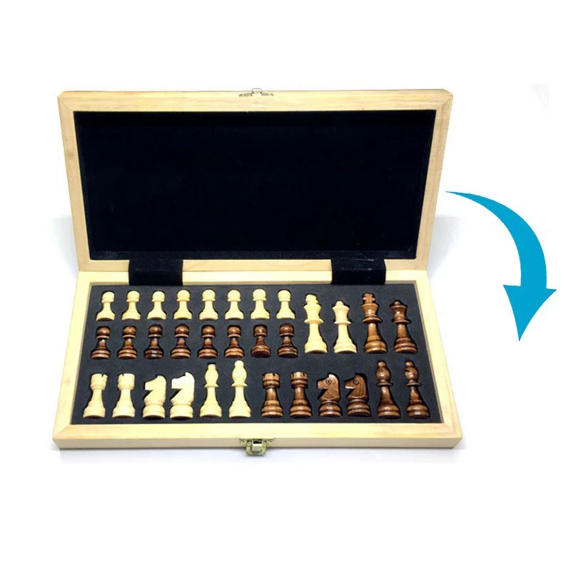 Eco-Friendly Wooden Chess Set - Sustainable Board Game for Mindful Play - Image 12
