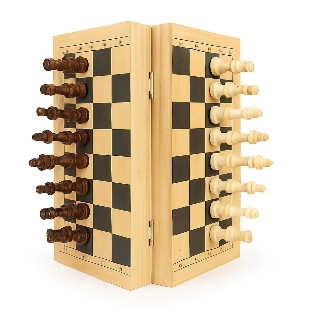 Eco-Friendly Wooden Chess Set - Sustainable Board Game for Mindful Play - Image 4