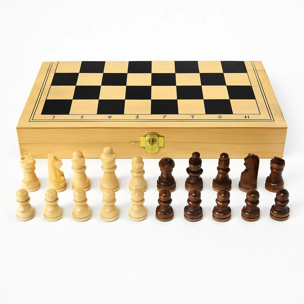Eco-Friendly Wooden Chess Set - Sustainable Board Game for Mindful Play - Image 7