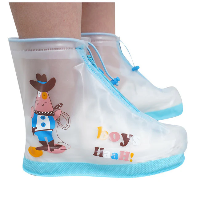 Waterproof Reusable Shoe Covers with Cartoon Designs - Image 8