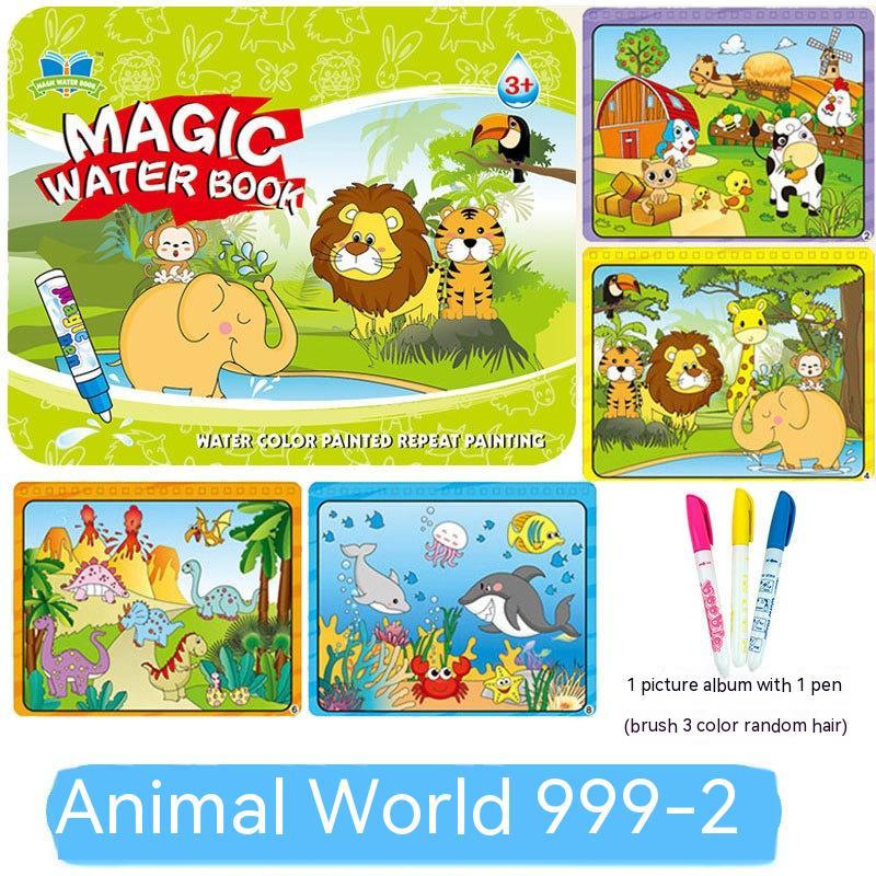 Ocean-Themed Reusable Water Drawing Book for Kids - Image 14
