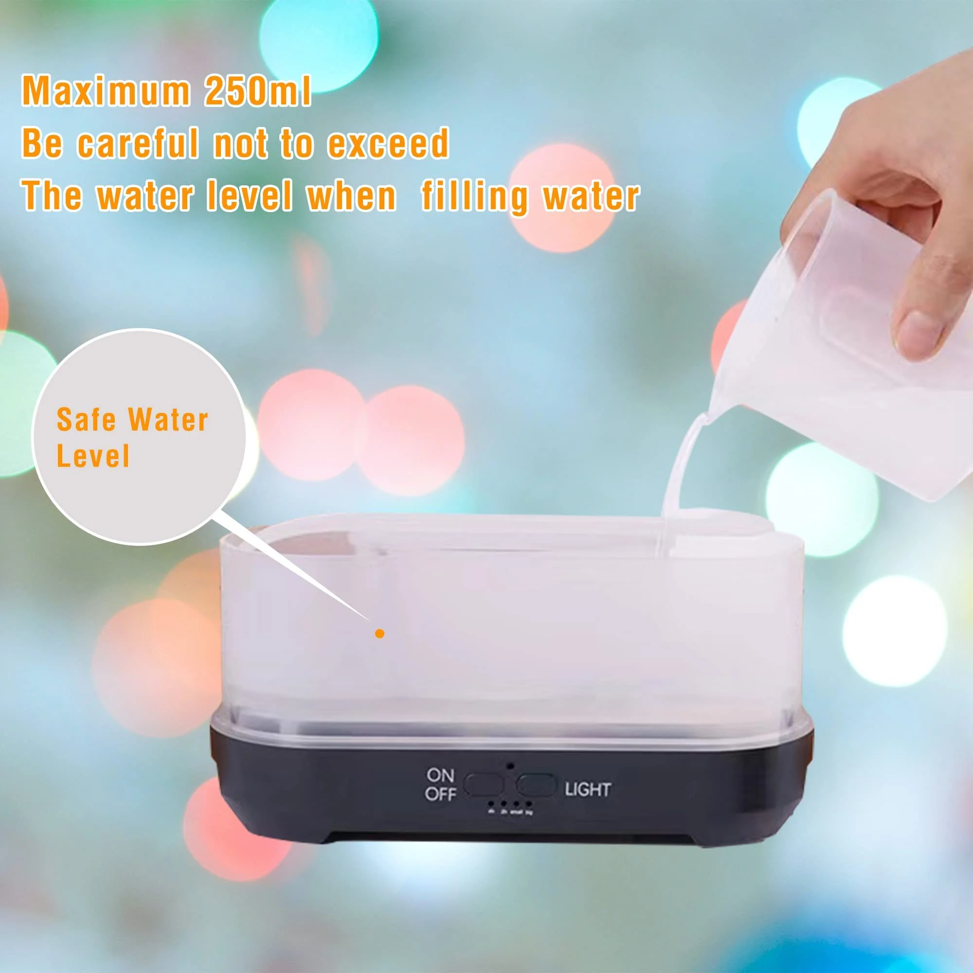 Colorful Snowflake Aromatherapy Humidifier with LED Lights - Image 20