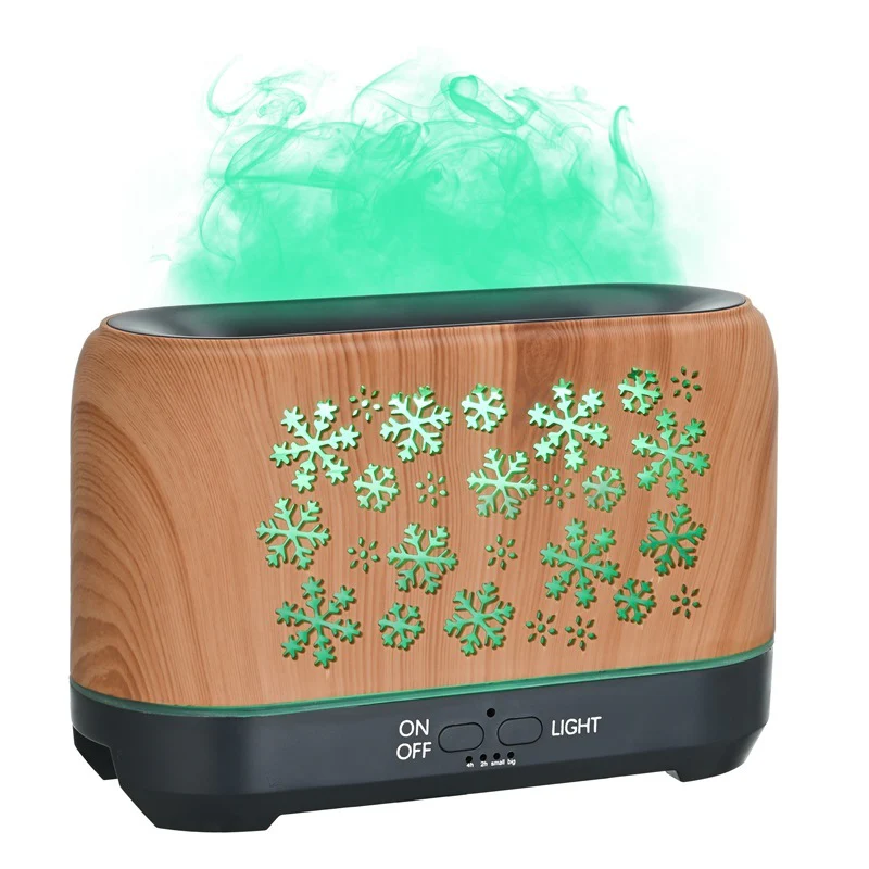 Colorful Snowflake Aromatherapy Humidifier with LED Lights - Image 22