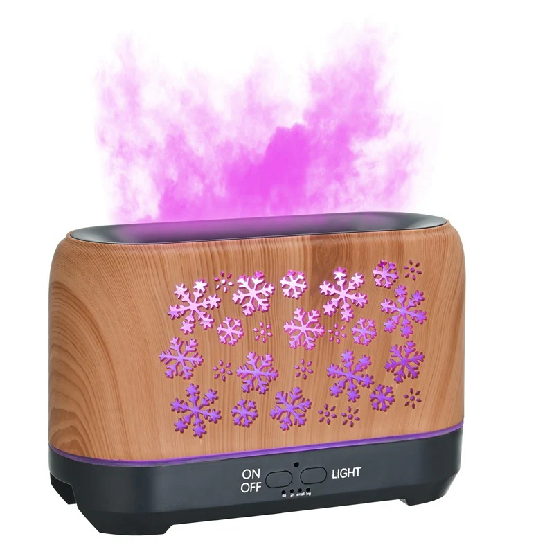 Colorful Snowflake Aromatherapy Humidifier with LED Lights - Image 23