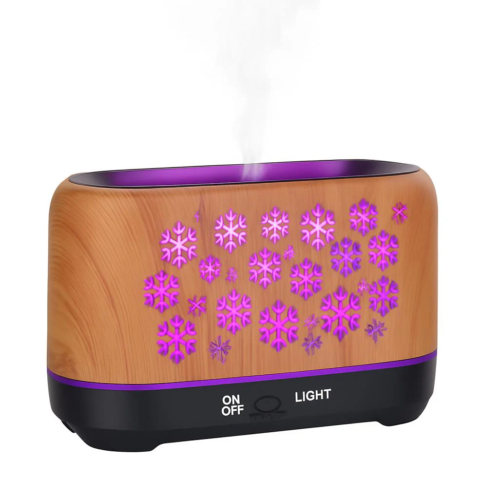 Colorful Snowflake Aromatherapy Humidifier with LED Lights - Image 9