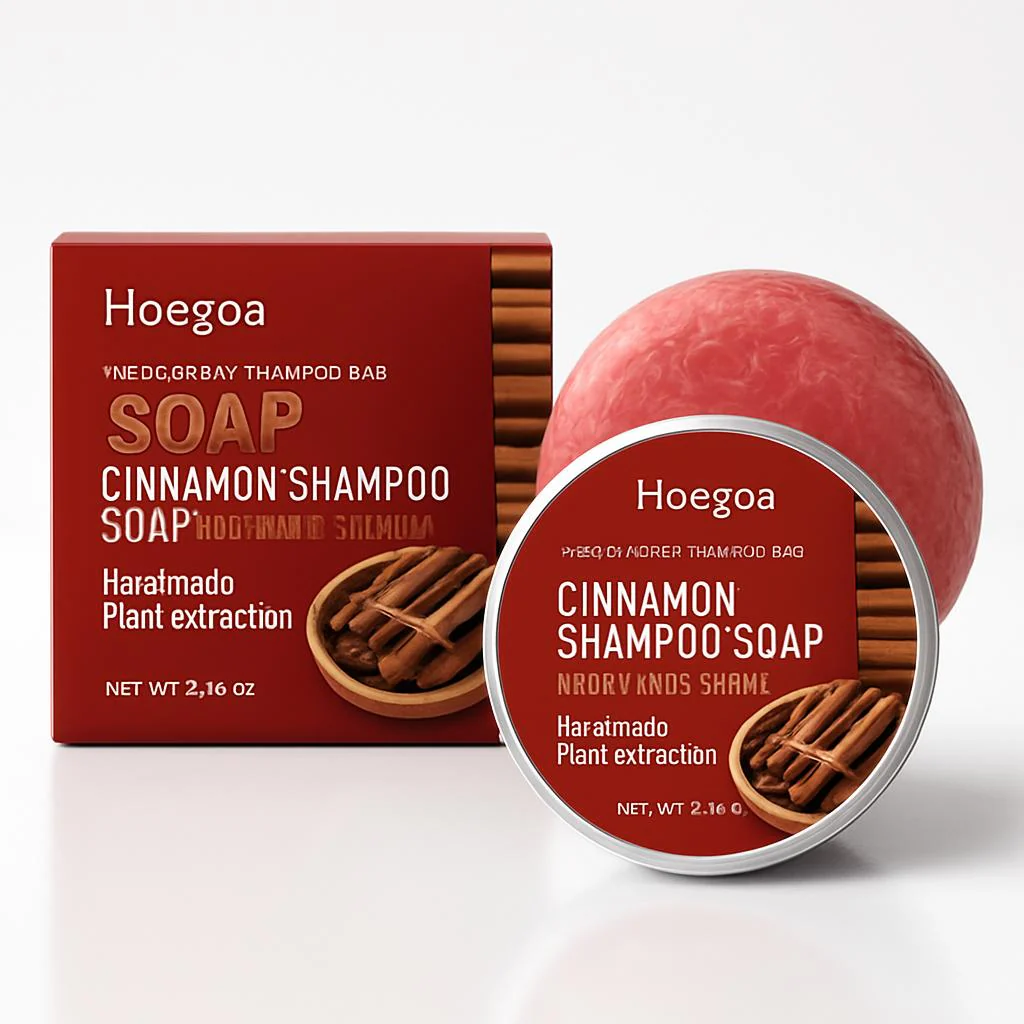 Cinnamon Shampoo Soap Bar - Eco-Friendly, Plastic-Free Hair Care - Image 2