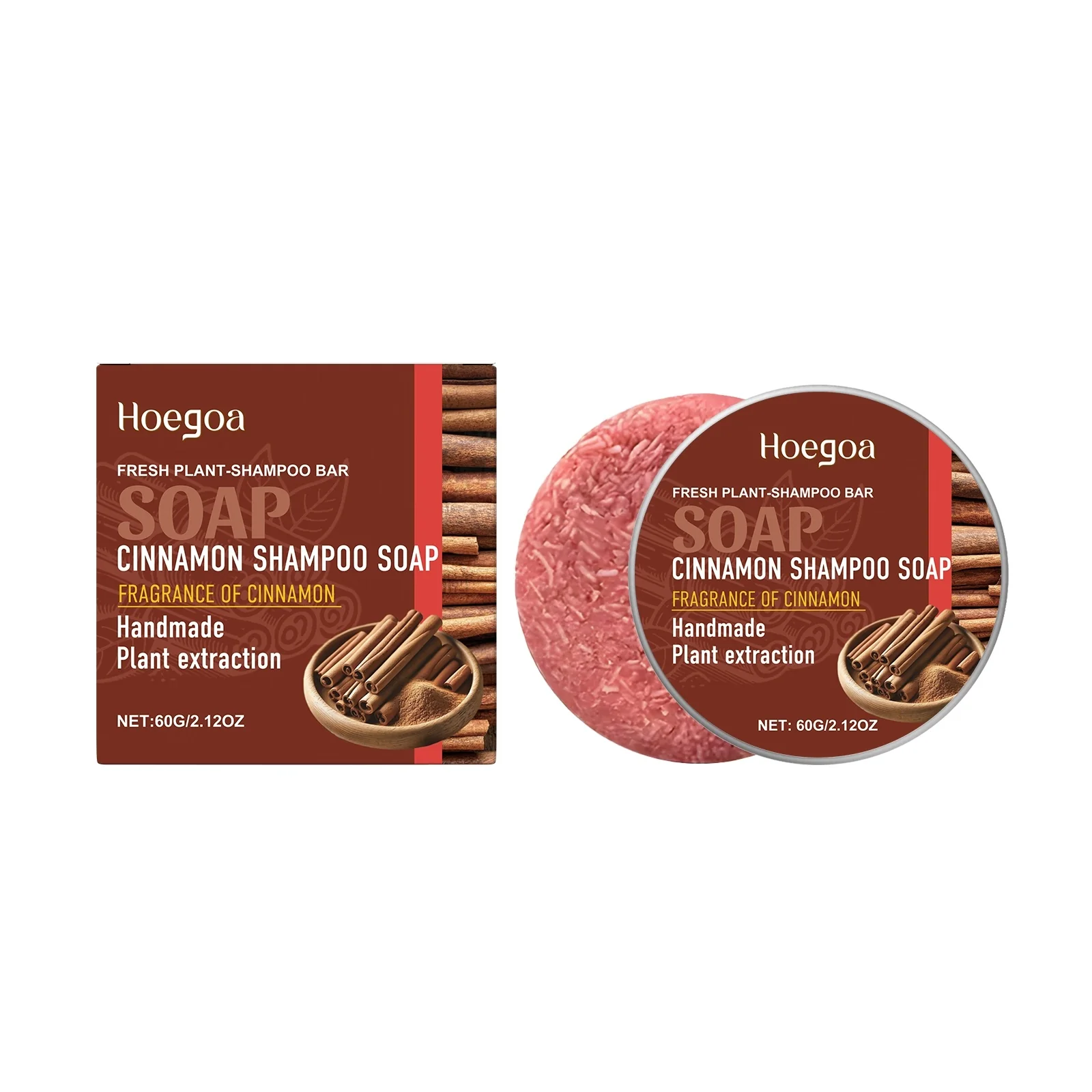 Cinnamon Shampoo Soap Bar - Eco-Friendly, Plastic-Free Hair Care - Image 3