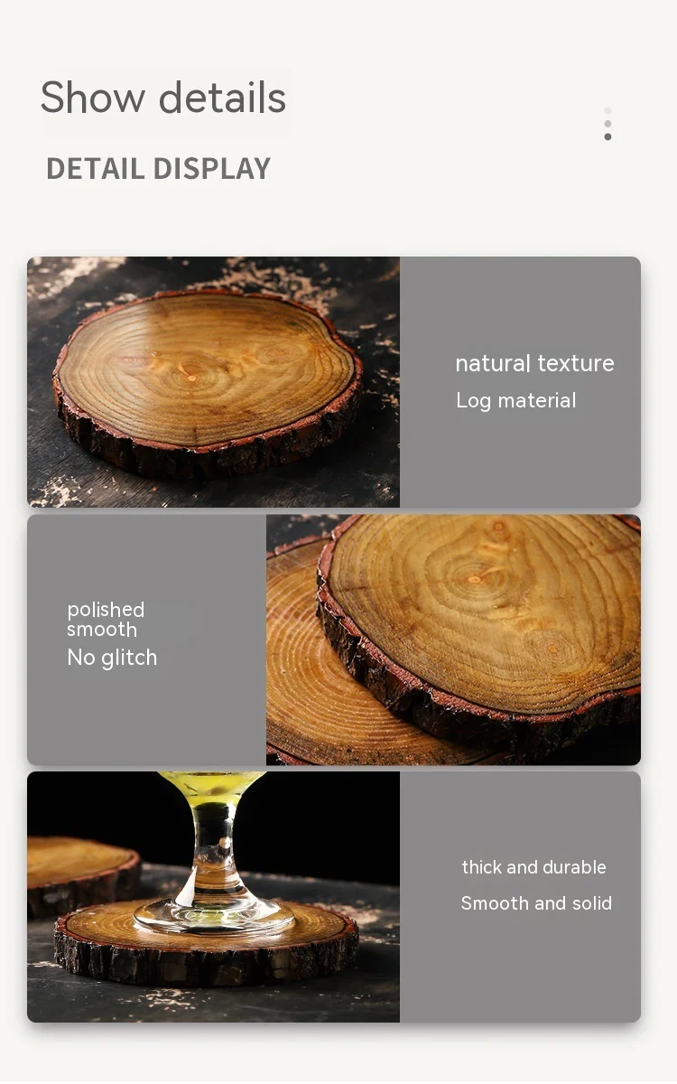 Eco-Friendly Wooden Thermal Insulation Dining Table Mats - Image 20