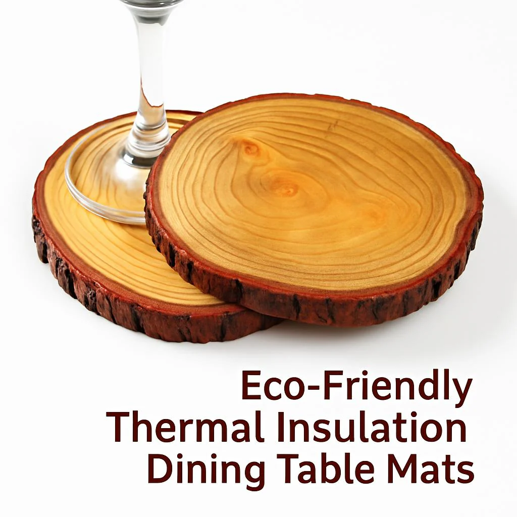 Eco-Friendly Wooden Thermal Insulation Dining Table Mats - Image 4