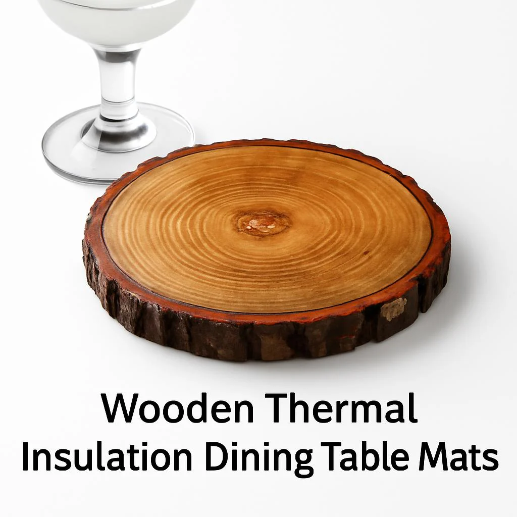 Eco-Friendly Wooden Thermal Insulation Dining Table Mats - Image 5