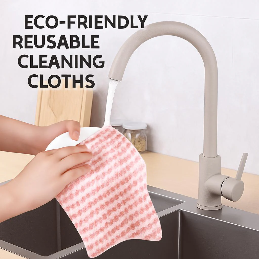 Eco-Friendly Reusable Cleaning Cloths - Sustainable, Multi-Color, Biodegradable - Image 6