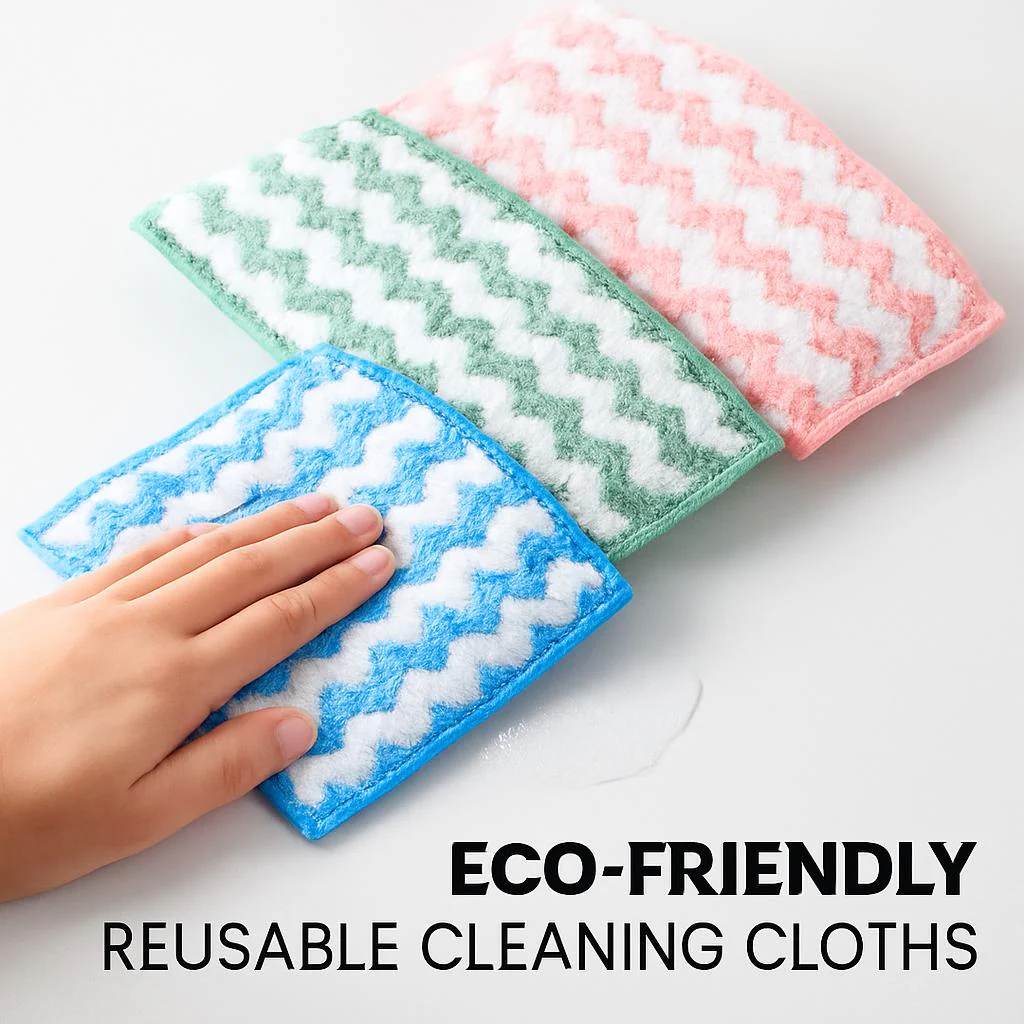 Eco-Friendly Reusable Cleaning Cloths - Sustainable, Multi-Color, Biodegradable - Image 8