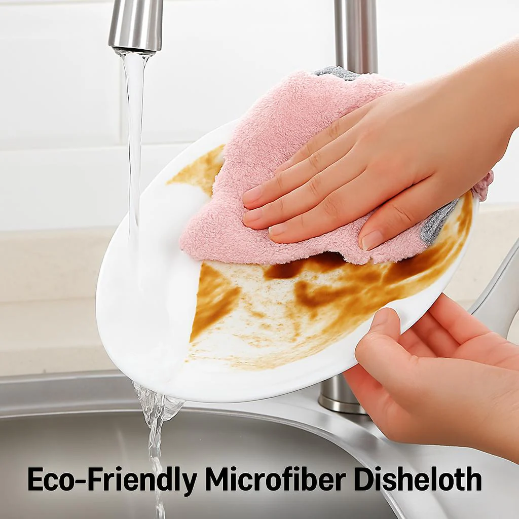 Eco-Friendly Microfiber Dishcloths for Sustainable Cleaning - Image 3