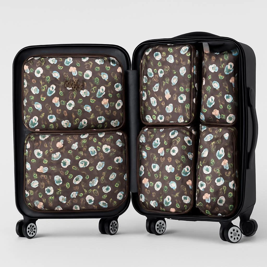 Eco-Friendly Light Blue Clothes Organizer Bag Set - Image 4