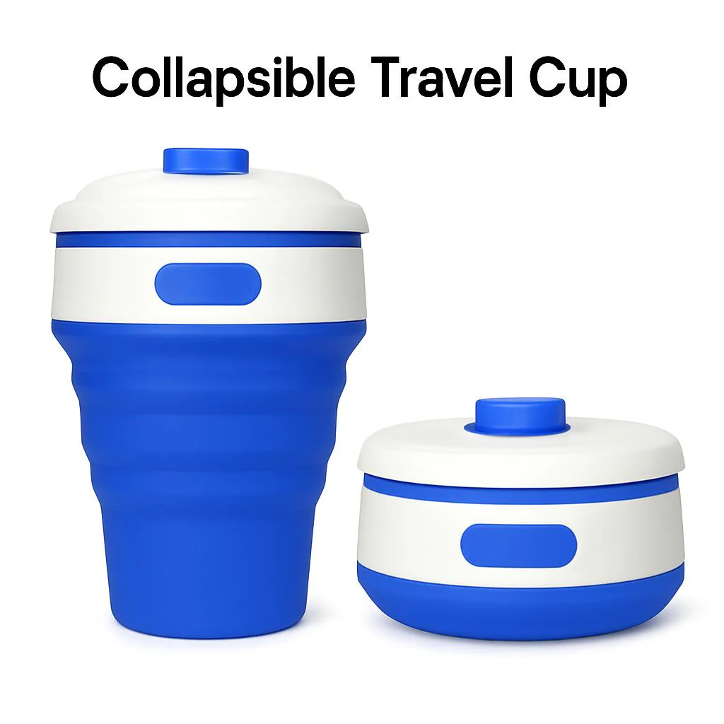 Collapsible Travel Cup - Eco-Friendly Reusable Silicone Cup for On-the-Go - Image 11