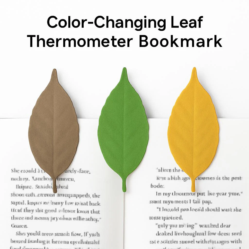 Color-Changing Leaf Thermometer Bookmark - Image 6