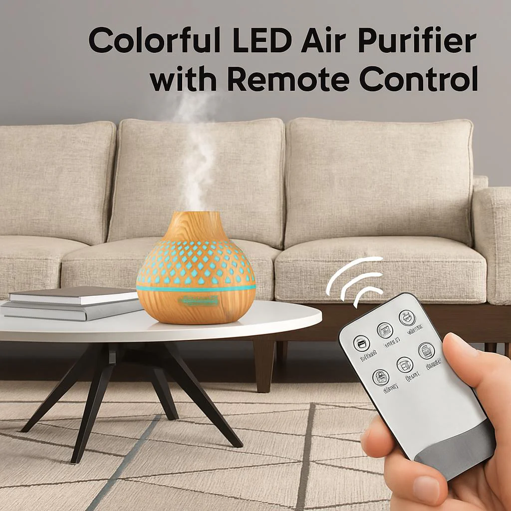 Colorful LED Air Purifier with Remote Control - Image 6