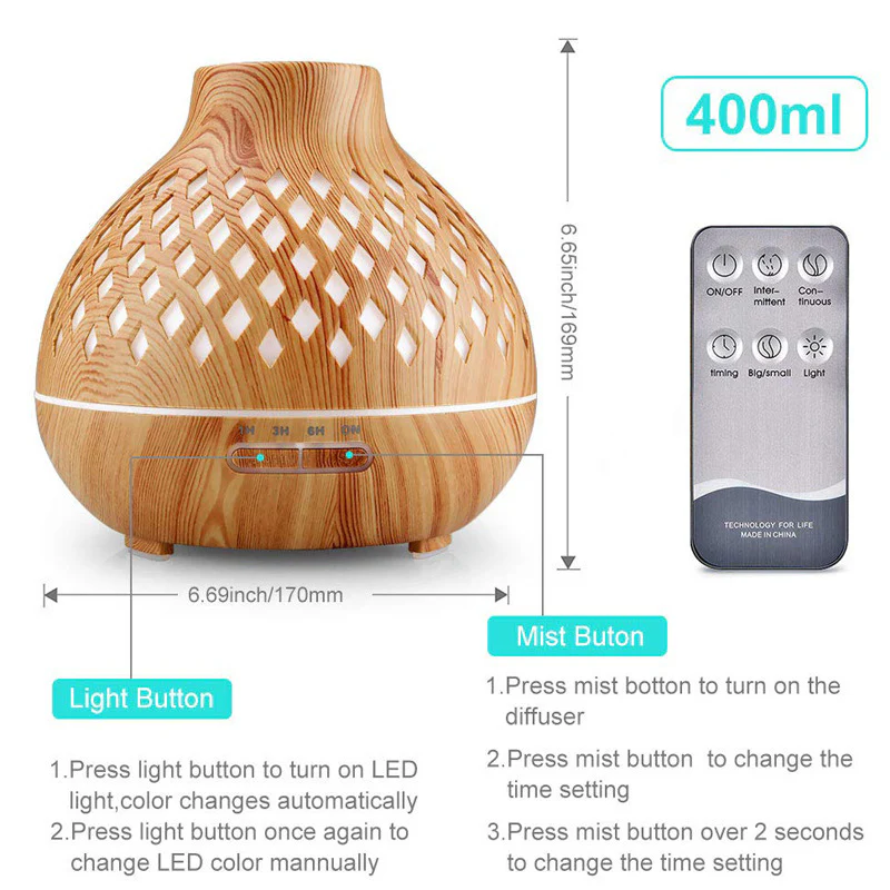 Colorful LED Air Purifier with Remote Control - Image 9