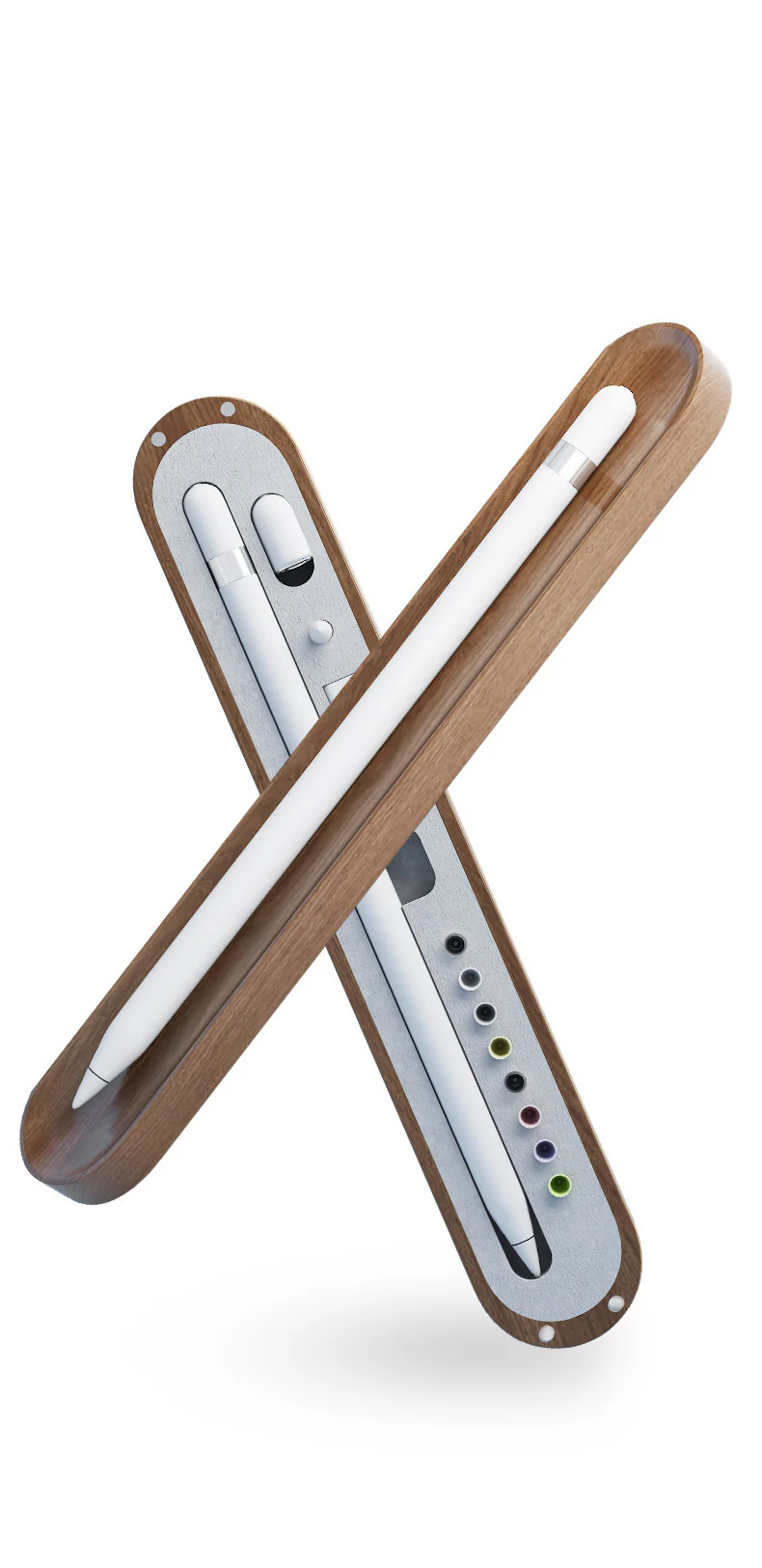 Eco-Friendly Walnut Storage Box for iPad & Stylus - Image 16