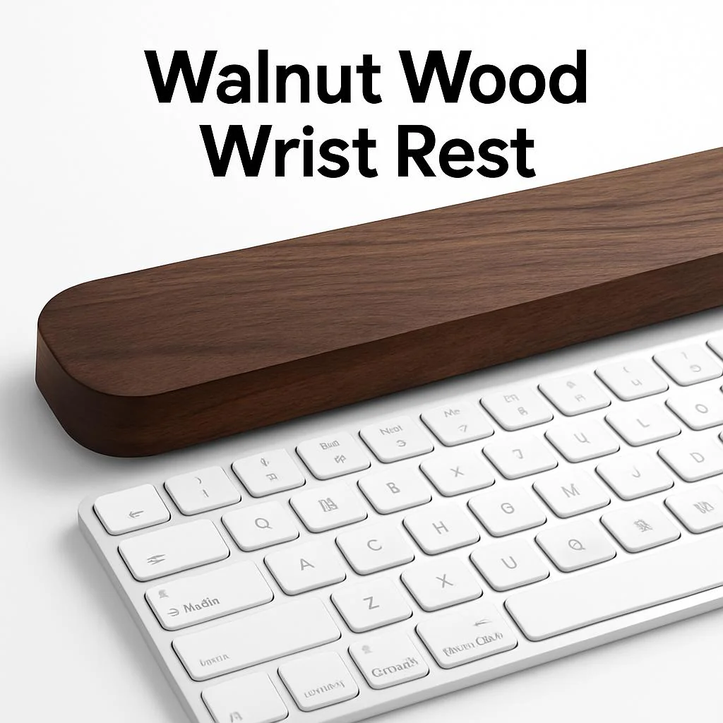Eco-Friendly Walnut Storage Box for iPad & Stylus - Image 4