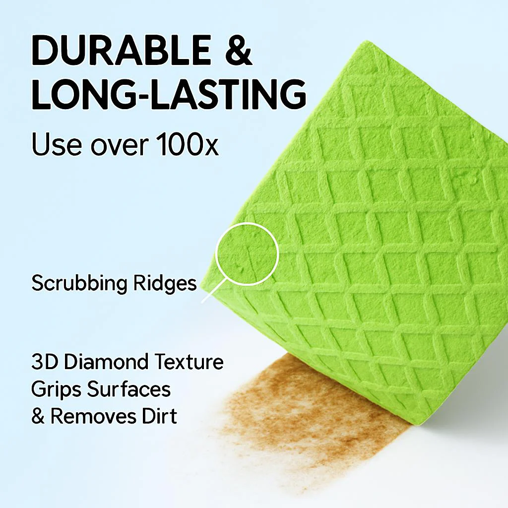 Eco-Friendly Swedish Dishcloth - Biodegradable Cleaning Cloth - Image 11