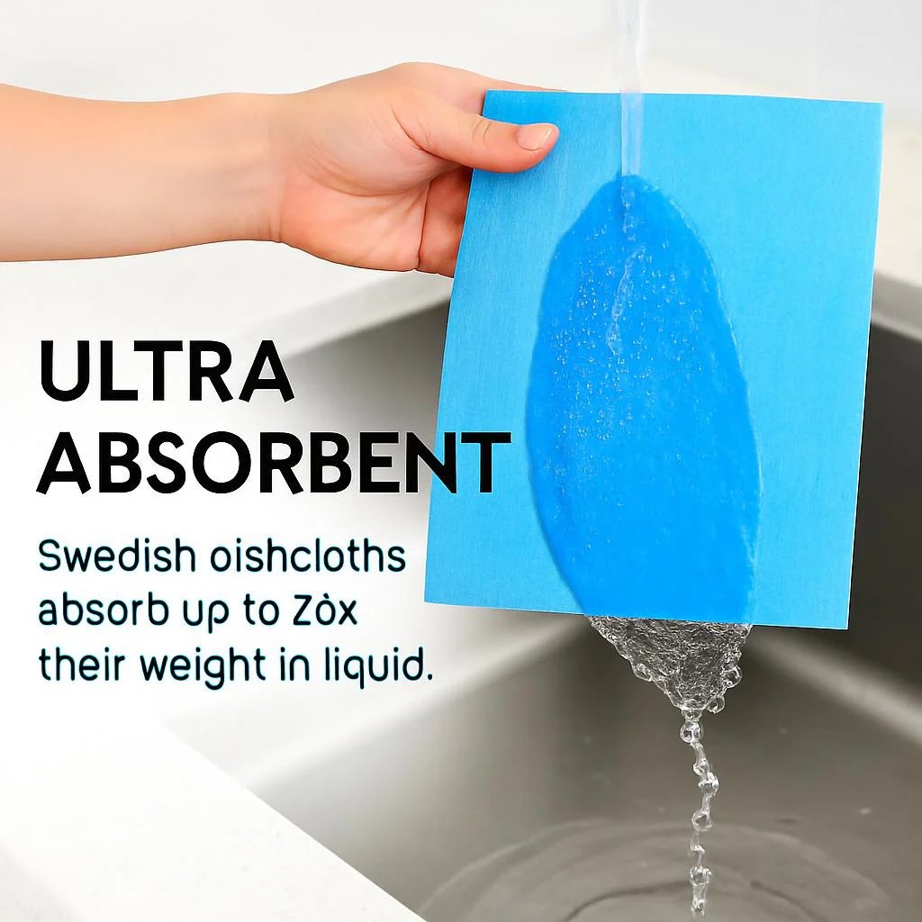 Eco-Friendly Swedish Dishcloth - Biodegradable Cleaning Cloth - Image 5