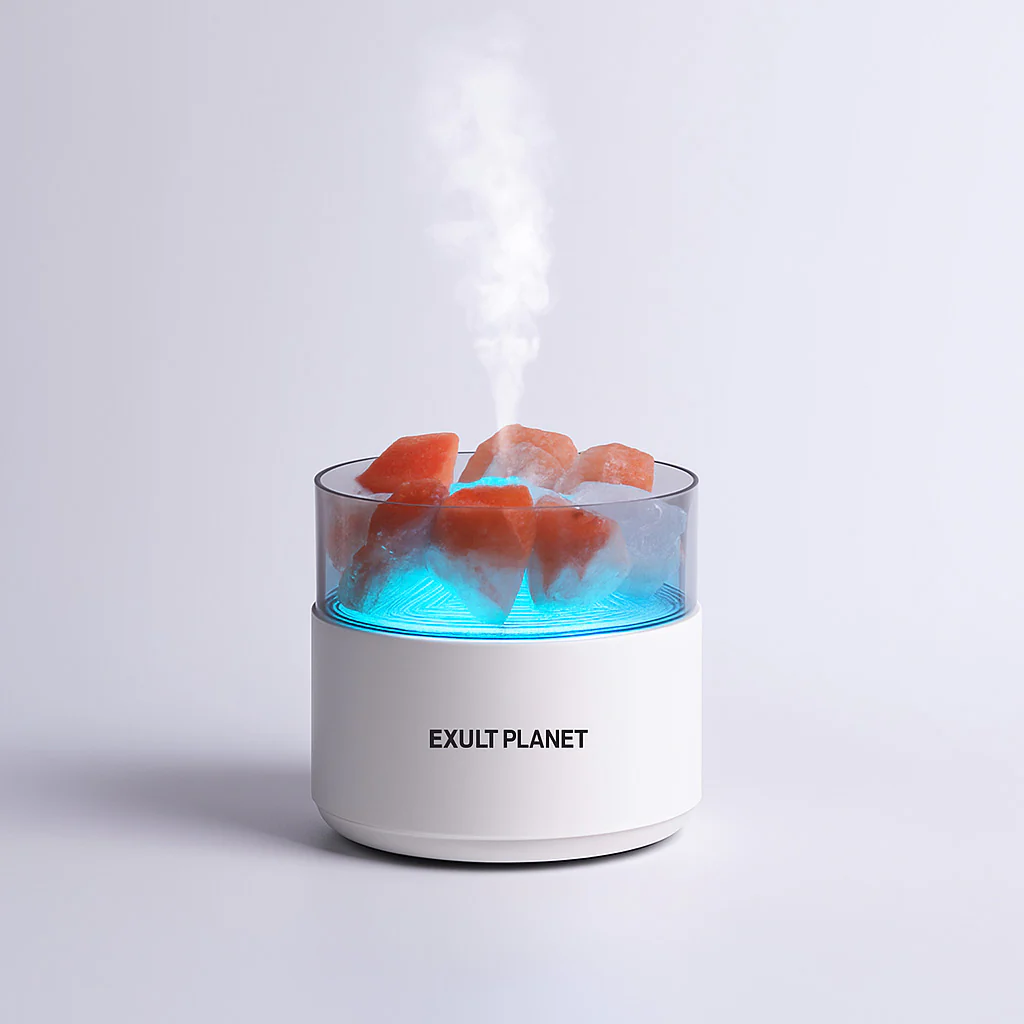 Crystal Salt Aroma Diffuser Humidifier with Ambient Light