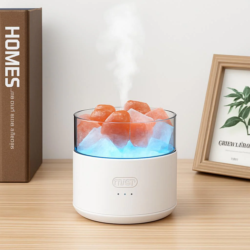 Crystal Salt Aroma Diffuser Humidifier with Ambient Light - Image 12