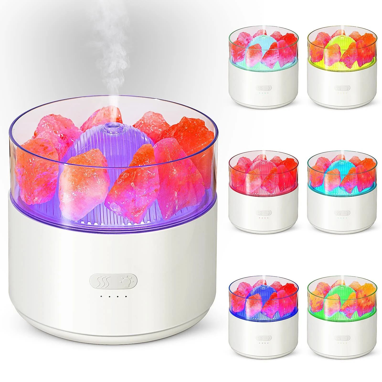 Crystal Salt Aroma Diffuser Humidifier with Ambient Light - Image 15