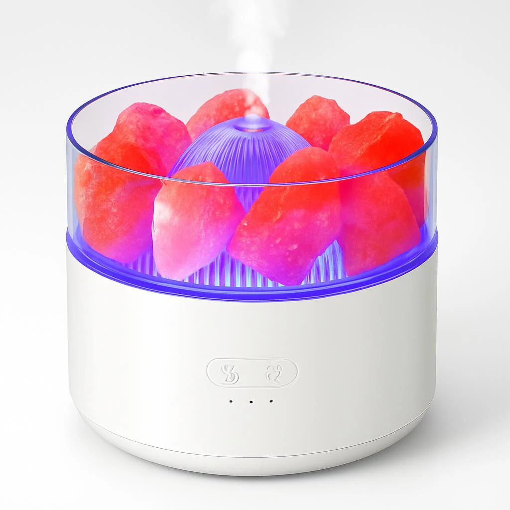 Crystal Salt Aroma Diffuser Humidifier with Ambient Light - Image 4