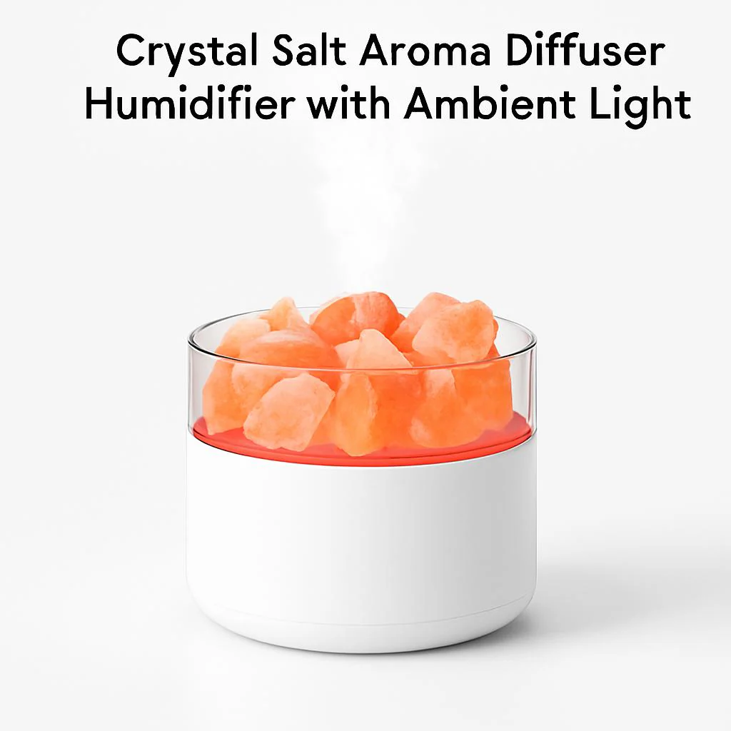 Crystal Salt Aroma Diffuser Humidifier with Ambient Light - Image 5